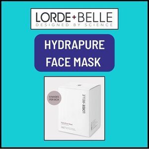 NIB Lorde + Belle HydraPure Mask for Deep Hydration (1 Box of 8 Masks) MSRP $99